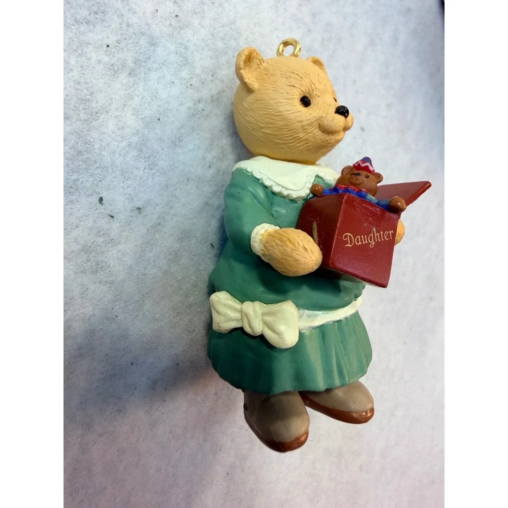 Hallmark Keepsake Ornament 1996 Daughter Teddy Bear Don Palmiter Handcrafted Vtg